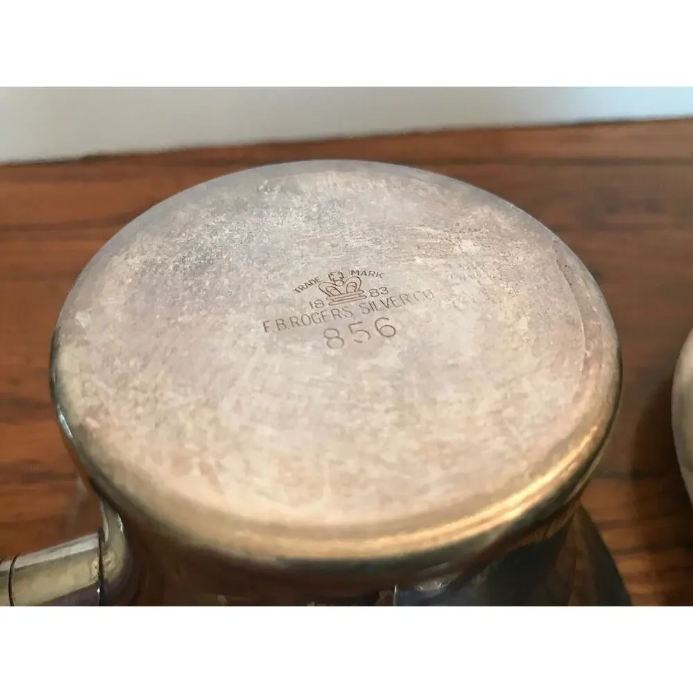 FB Rogers Silver co 1883 Double Sided Sauce Server No. 856 & Bottom Plate